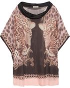 Emma Cook Printed Silk Chiffon Top - Lyst