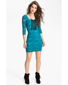 Free People Stretch Lace Bodycon Dress - Lyst