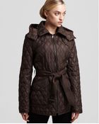 Marc New York Quilted Rain Jacket with Removable Hood - Lyst