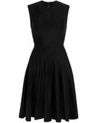Alaïa Velours Round Neck Dress - Lyst