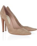 Hervé Léger Loma Suede Pumps - Lyst