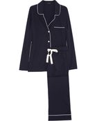 J.Crew Piped Cotton Pajama Set - Lyst