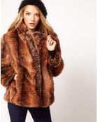 ASOS Collection Asos Vintage Swing Fur Coat - Lyst