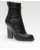 Haider Ackermann Leather Ostrichprint Laceup Ankle Boots - Lyst