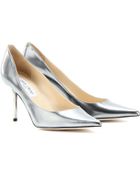 Jimmy Choo Agnes Metallic Leather Pumps - Lyst