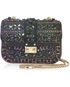 Valentino Embellished Glam Flap Shoulder Bag - Lyst