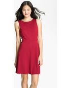 Donna Morgan Mod Exposed Zipper Fit Flare Dress - Lyst