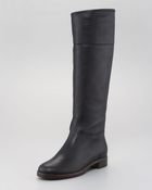 Giuseppe Zanotti Leather Flat Riding Boot - Lyst