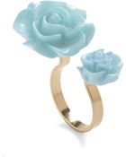 ModCloth Retro Rosie Ring in Light Blue - Lyst
