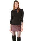 T By Alexander Wang Hooded Drape Top - Lyst