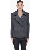 By Malene Birger Charcoal Wool Febiola Jacket - Lyst