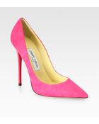 Jimmy Choo Anouk Suede Pumps - Lyst