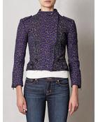 Christopher Kane Leopard Print Biker Jacket - Lyst