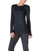 Michael Stars Shine Long Sleeve Crew Neck Tee - Lyst