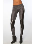 Mink Pink The Sparkle Motion Panelled Leggings - Lyst