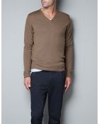 Zara Merino Wool Sweater - Lyst