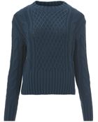Acne Studios Lia Cable Knit Jumper - Lyst