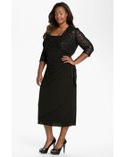 Alex Evenings Ruffle Sequin Dress Jacket - Lyst