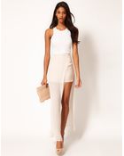 ASOS Collection Studded Skirt with High Low Hem - Lyst