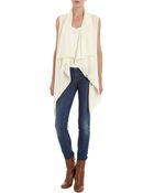 Ballantyne Drape Front Vest - Lyst