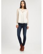 Beyond Vintage Semisheer Blouse - Lyst