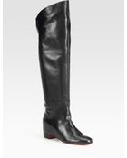 Christian Louboutin Beatriche Leather Overtheknee Boots - Lyst