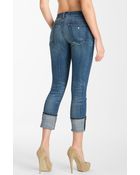 Current/Elliott The Beatnik Crop Slim Leg Jeans - Lyst
