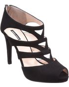 Giorgio Armani Geometric Cutout Peep Toe Sandal - Lyst