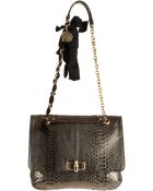 Lanvin Happy Medium Python Shoulder Bag - Lyst