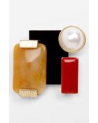 Natasha Couture Deco Brooch - Lyst