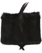 Proenza Schouler Chieko Gazelle Clutch with Canvas Back - Lyst