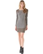 Sea Leopard Combo Sheath Dress - Lyst