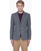 Shipley & Halmos Grey Wool Monarch Blazer - Lyst