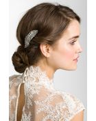 Tasha Feather Crystal Hair Clip - Lyst