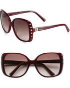 Valentino Rock Stud Square Sunglasses - Lyst