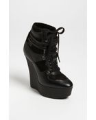 Burberry Wedge Bootie - Lyst