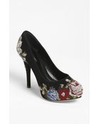Dolce & Gabbana Tapestry Platform Pump - Lyst