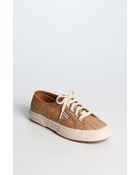 Superga Raffia Sneaker - Lyst
