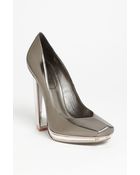 Saint Laurent Mirror Heel Pump - Lyst