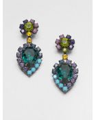 Dannijo Swarovski Crystal Drop Earrings - Lyst