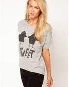 ASOS Collection T-shirt with Tweeting Birds - Lyst