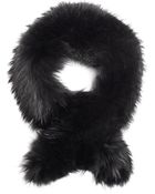 Brooks Brothers Raccoon Scarf - Lyst