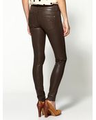 James Jeans Twiggy Slicked Super Skinny Jeans - Lyst