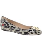 Love Moschino Leopard Ballet Flats - Lyst