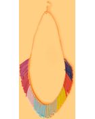 Nasty Gal Rainbow Fringe Necklace - Lyst