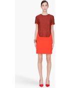 Hussein Chalayan Red Cap Sleeve Dress - Lyst