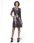 Oscar de la Renta Bijoux Silk Faille Dress - Lyst