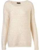 Topshop Knitted Textured Stitch Jumper - Lyst