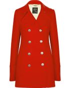 McQ by Alexander McQueen Doublebreasted Woolblend Coat - Lyst