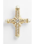 Givenchy Femme Cross Brooch - Lyst